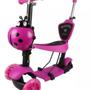 Patineta Scooter 5 en 1 Color Rosa chicle
