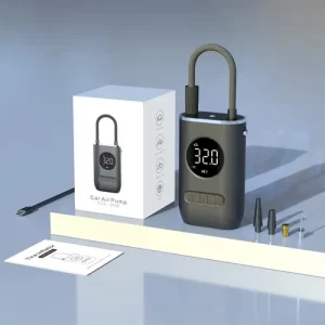 COMPRESOR TIPO CANDADO CON ALARMA PARA MOTOS Y BICICLETAS