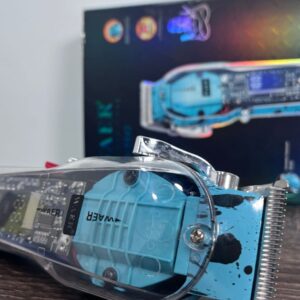 Maquina Peluquera Profesional Transparente Inalambrica