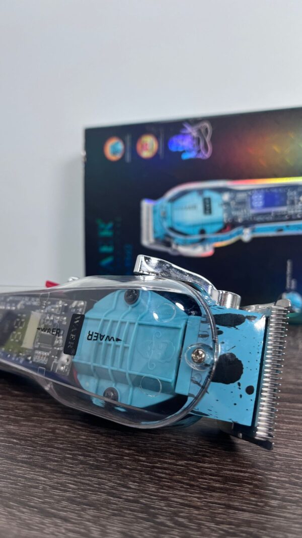 Maquina Peluquera Profesional Transparente Inalambrica