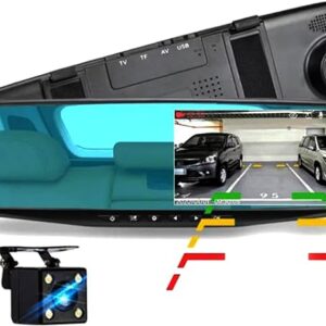 Espejo retrovisor con cámara y pantalla integrada (Vehicle Blackbox DVR):