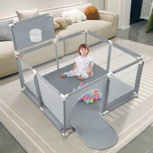 Parque Infantil con Puerta y Canasta